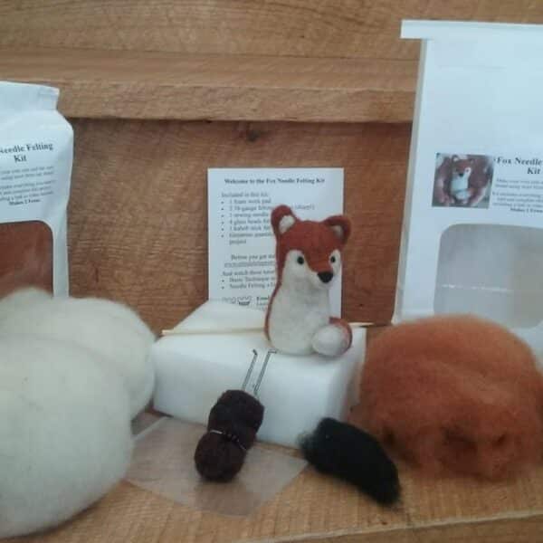 fox felting kit