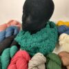 crochet cowl with yarn