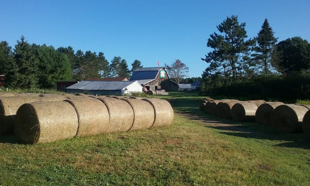 hay bale farm