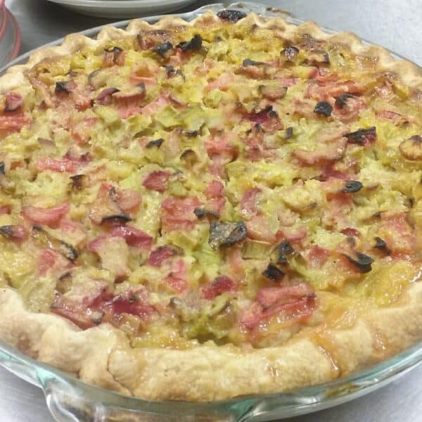 rhubarb custard pie