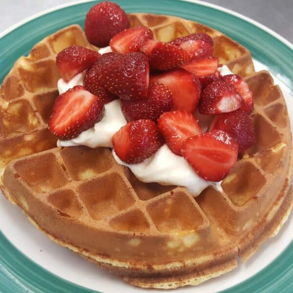 strawberry waffle