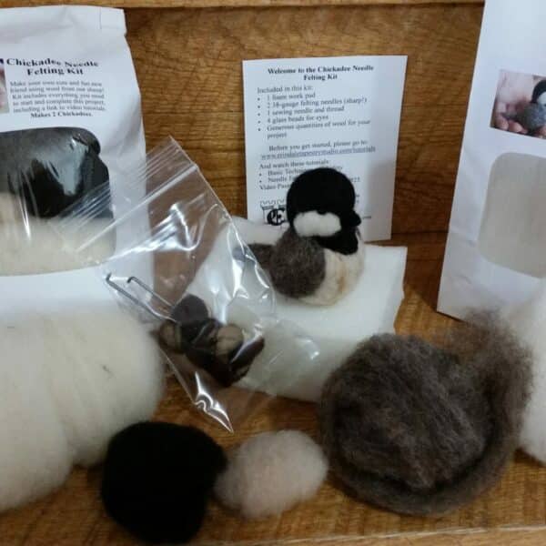 chickadee felting kits