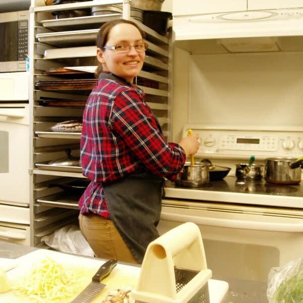 Chef Kara cooking