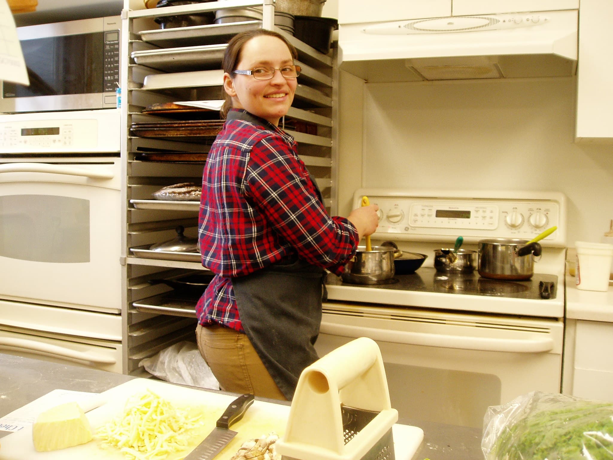 Chef Kara cooking