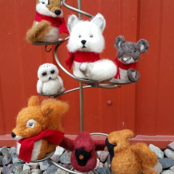 felted winter critters