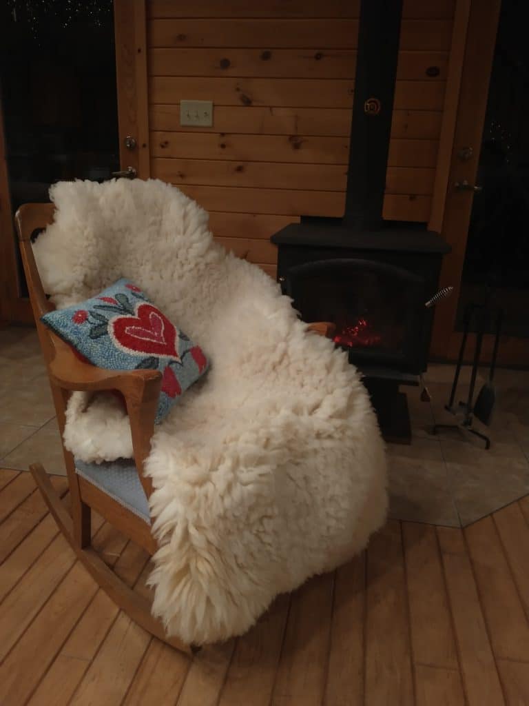 fluffy tan pants pelt
