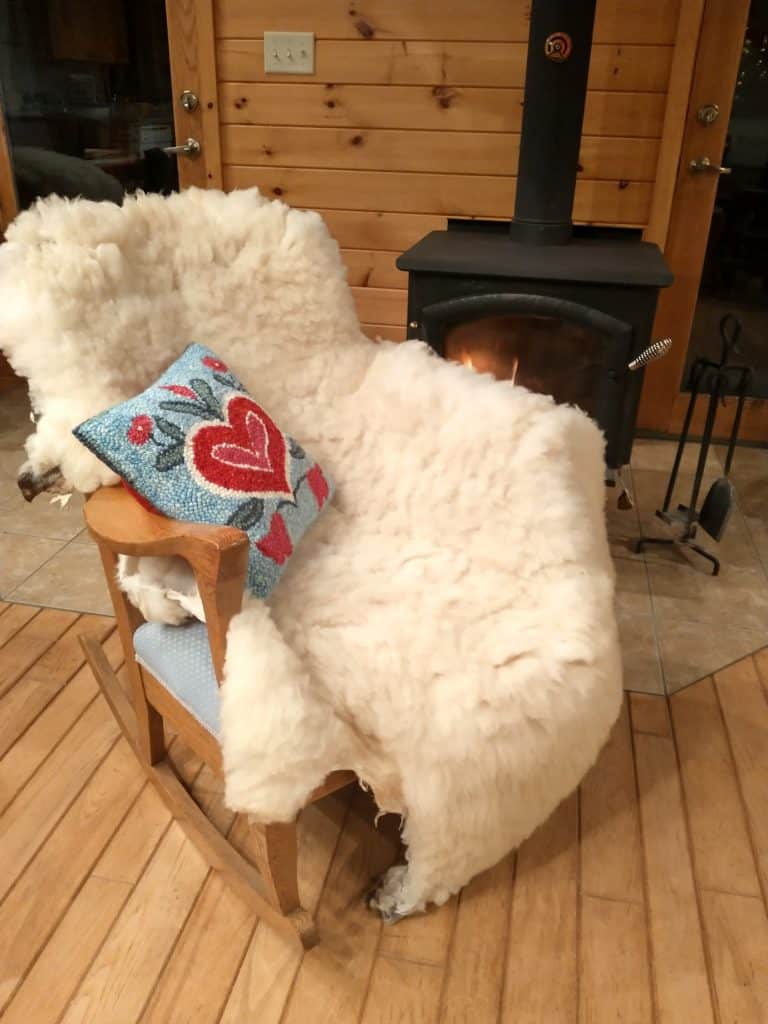 long fluffy pelt