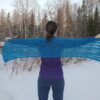 Lightweight Wrap or Scarf, Lapis - Image 2