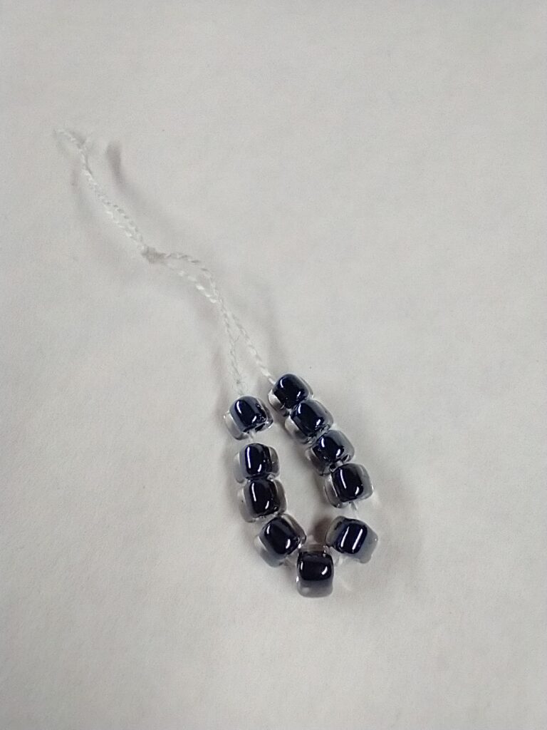 triangle glass eye beads