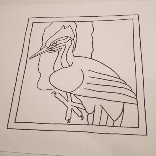 pileated woodpecker design