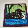 punch needle loon