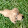 felted dog with fur