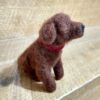 felted dog with fur