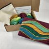 Tapestry Weaving Kit, Dancing Waves Zippered Bag, L1