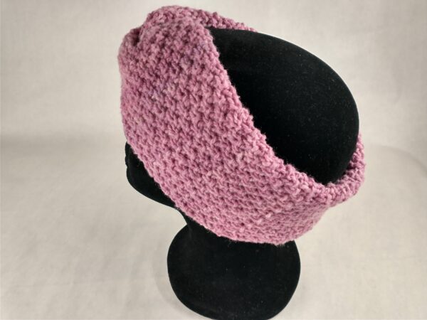 Moss Stitch Headband, Pink - Image 3