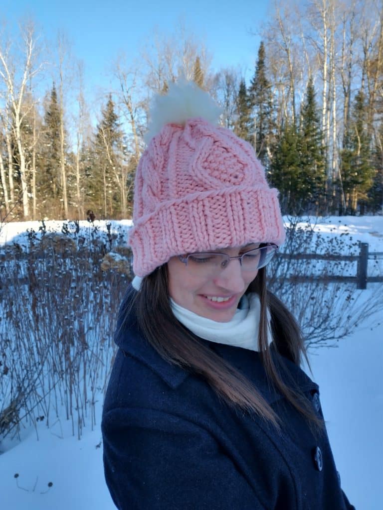 coral hat