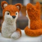 needle felted fox
