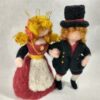 felted wedding couple
