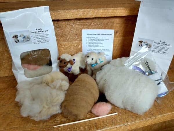 needle felted lamb kit