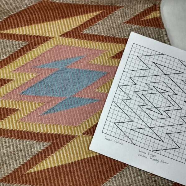 raised outline tapestry