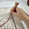 punch needle in action
