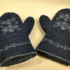 blue mittens cuff