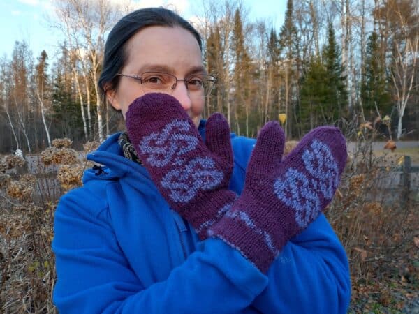 purple mittens