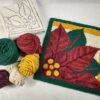punch needle poinsettia kit