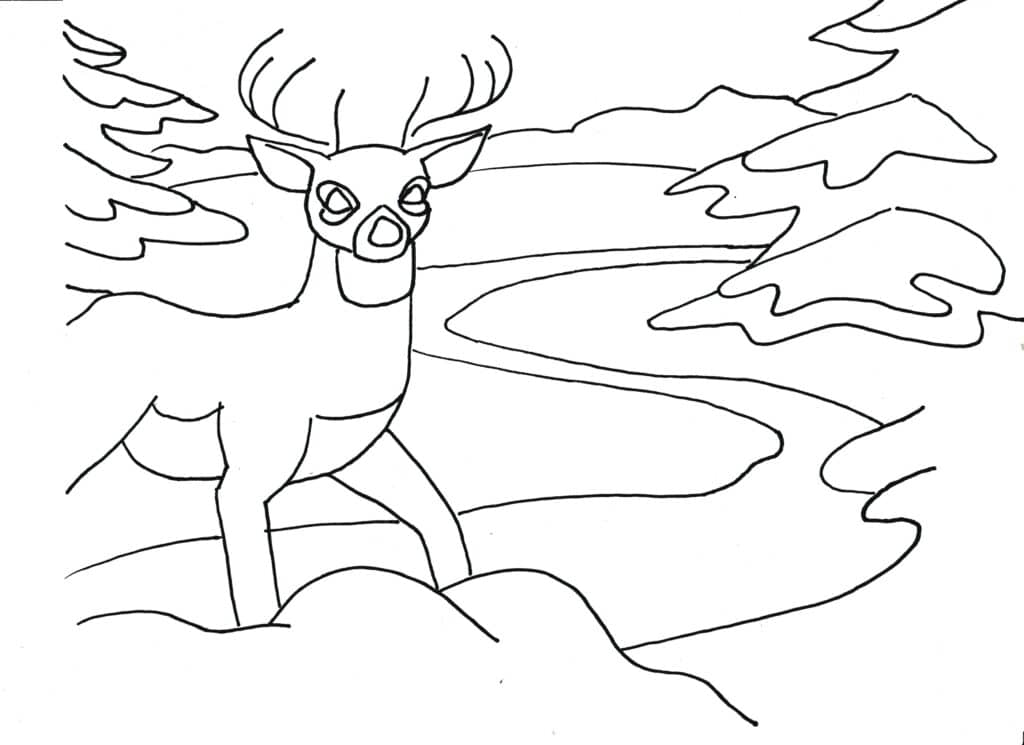 winter scene design