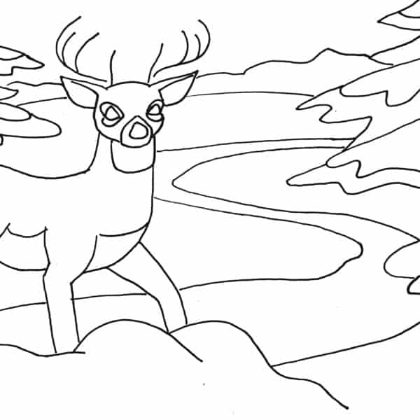winter scene design