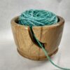 wood yarn bowl