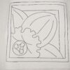 punch needle daffodil design