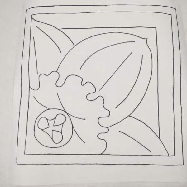 punch needle daffodil design
