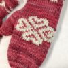 pink mittens detail
