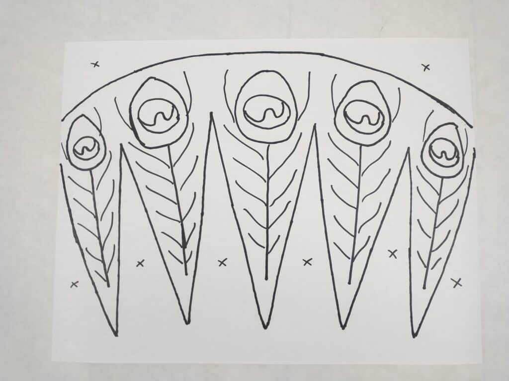 pulled warp peacock cartoon