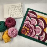 zinnia punch needle kit