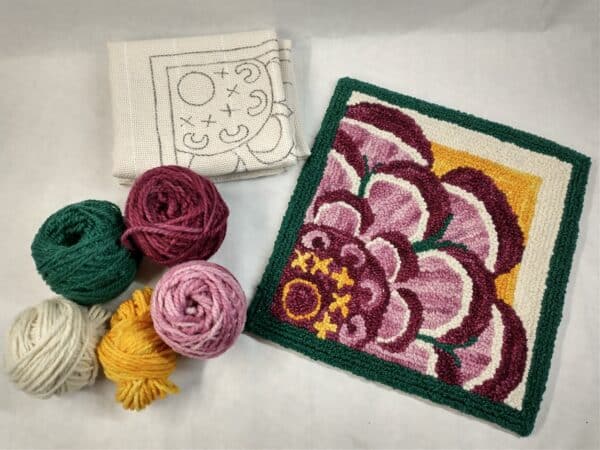 zinnia punch needle kit