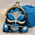 embroidered coin purse