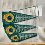 peacock tail tapestry