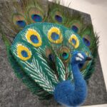 pulled warp peacock