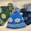 knitted hats flat