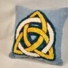 trinity knot pillow