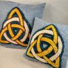 Celtic knot pillows