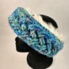 blue cabled headband