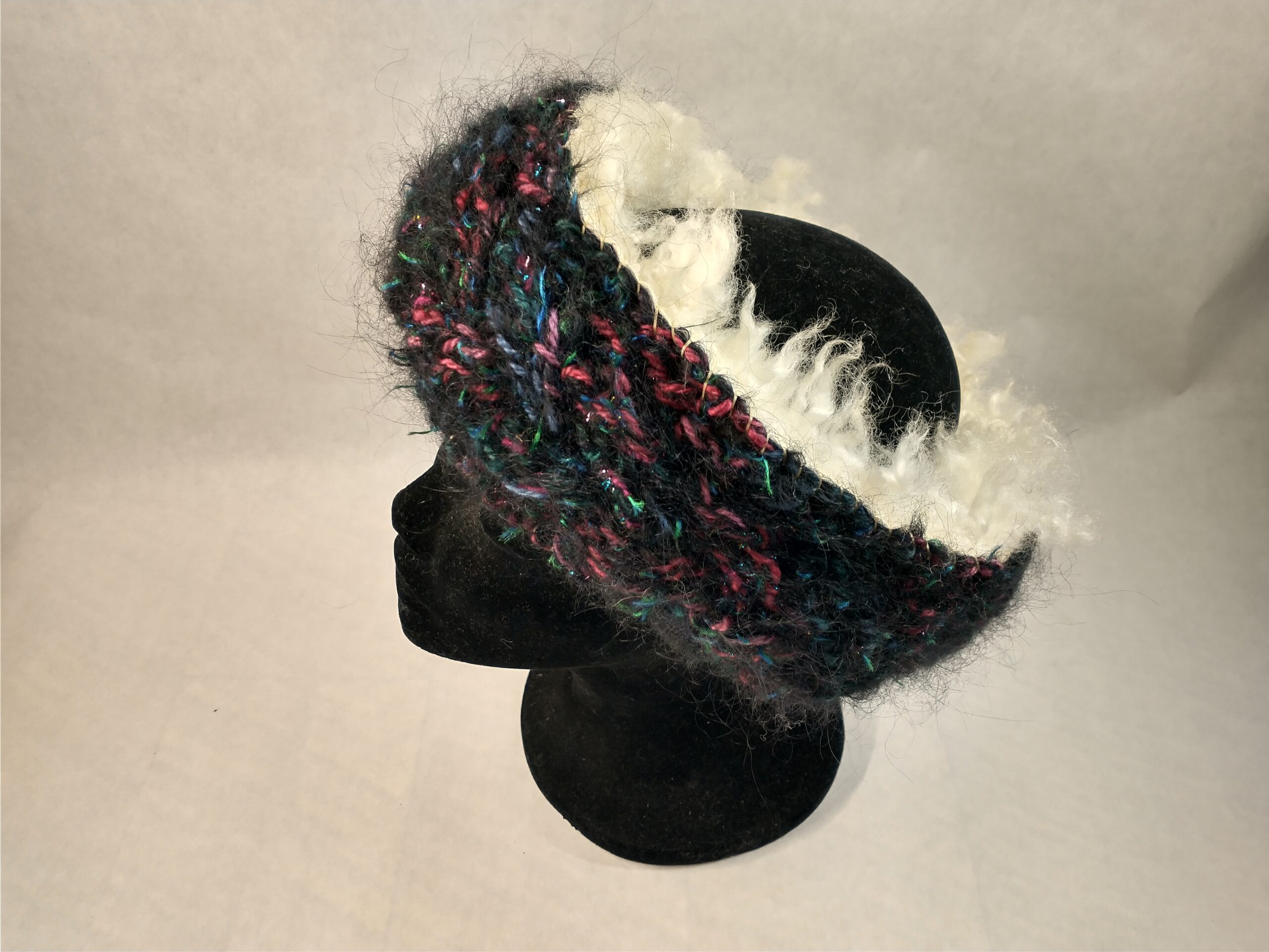 confetti sheepskin headband