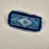 blue beaded barrette