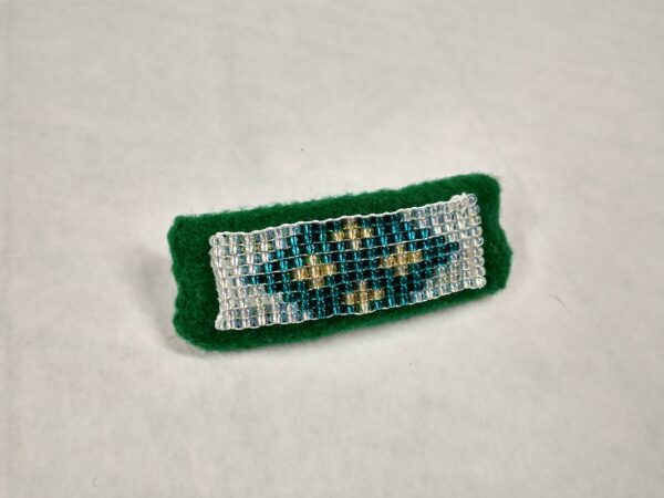 small green barrette