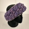 purple shearling headband