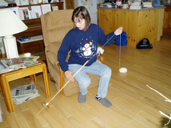 using hip spindle