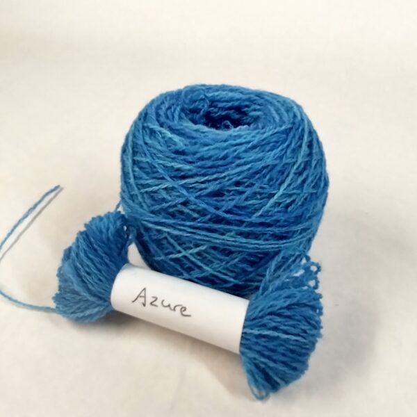azure embroidery yarn
